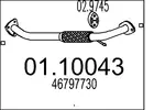 Rura wydechowa MTS 01.10043 (Z przodu)