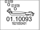 Rura wydechowa MTS 01.10093 (Z przodu)