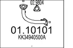 Rura wydechowa MTS 01.10101 (Z przodu)