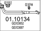 Rura wydechowa MTS 01.10134 (Z przodu)