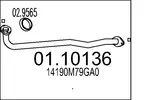 Rura wydechowa MTS 01.10136 (Z przodu)