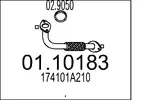 Rura wydechowa MTS 01.10183 (Z przodu)