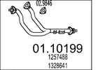 Rura wydechowa MTS 01.10199 (Z przodu)