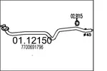 Rura wydechowa MTS 01.12150 (Z przodu)