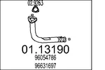 Rura wydechowa MTS 01.13190 (Z przodu)