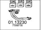 Rura wydechowa MTS 01.13230 (Z przodu)