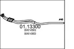 Rura wydechowa MTS 01.13300 (Z przodu)