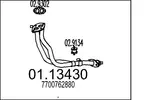 Rura wydechowa MTS 01.13430 (Z przodu)