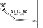 Rura wydechowa MTS 01.14180 (Z przodu)