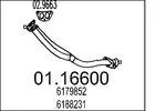 Rura wydechowa MTS 01.16600 (Z przodu)