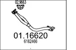 Rura wydechowa MTS 01.16620 (Z przodu)
