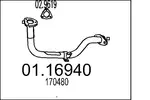 Rura wydechowa MTS 01.16940 (Z przodu)