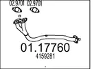 Rura wydechowa MTS 01.17760 (Z przodu)