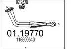 Rura wydechowa MTS 01.19770 (Z przodu)