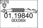 Rura wydechowa MTS 01.19840 (Z przodu)
