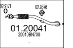 Rura wydechowa MTS 01.20041 (Z przodu)
