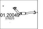 Rura wydechowa MTS 01.20049 (Z przodu)