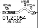Rura wydechowa MTS 01.20054 (Z przodu)