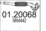 Rura wydechowa MTS 01.20068 (Z przodu)