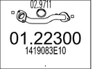 Rura wydechowa MTS 01.22300 (Z przodu)