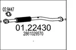 Rura wydechowa MTS 01.22430 (Z przodu)