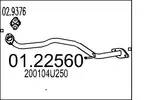 Rura wydechowa MTS 01.22560 (Z przodu)