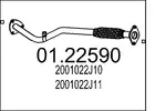 Rura wydechowa MTS 01.22590 (Z przodu)
