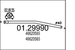 Rura wydechowa MTS 01.29990 (Z przodu)