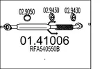 Rura wydechowa MTS 01.41006 (Z przodu)