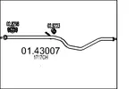 Rura wydechowa MTS 01.43007 (Z przodu)