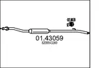 Rura wydechowa MTS 01.43059 (Z przodu)
