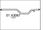 Rura wydechowa MTS 01.43087 (Z przodu)