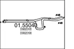 Rura wydechowa MTS 01.55040