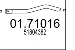 Rura wydechowa MTS 01.71016 (Z tyłu)