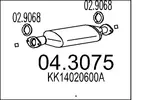 Katalizator MTS 04.3075