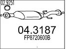 Katalizator MTS 04.3187