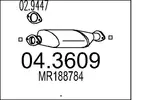 Katalizator MTS 04.3609