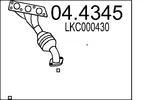 Katalizator MTS 04.4345