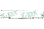 Linka hamulca postojowego LPR C0729B