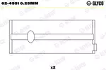 Panewki wału korbowego GLYCO 02-4551 0.25mm