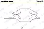 Tuleja korbowodu GLYCO 55-4790 SEMI