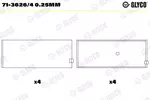 Panewki korbowodowe GLYCO 71-3626/4 0.25mm