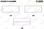 Panewki wału korbowego GLYCO H1326/7 0.50mm
