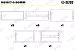 Panewki wału korbowego GLYCO H818/7 0.50mm