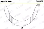 Panewki wału korbowego GLYCO A232/4 STD