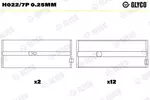 Panewki wału korbowego GLYCO H022/7P 0.25mm