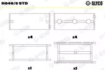 Panewki wału korbowego GLYCO H046/5 STD