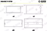 Panewki wału korbowego GLYCO H048/7 STD