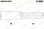Panewki wału korbowego GLYCO H079/5 STD