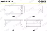 Panewki wału korbowego GLYCO H1022/7 STD